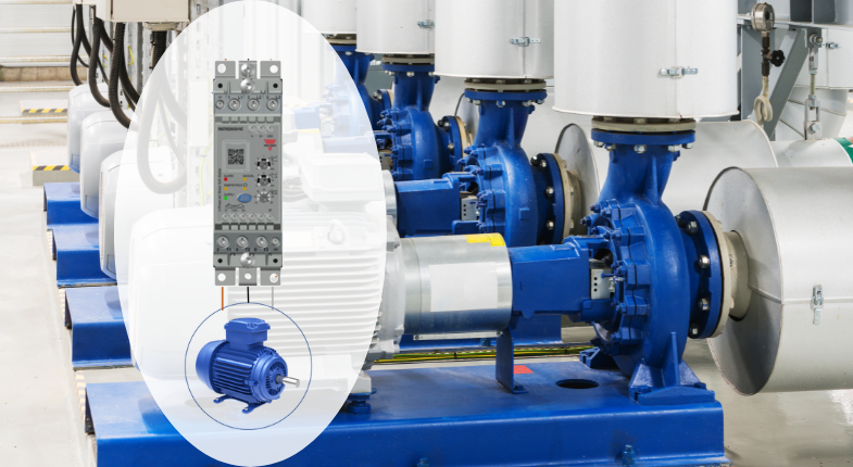 Controlador de motor instalado en un cuadro eléctrico industrial para la gestión eficiente de arranques y paradas