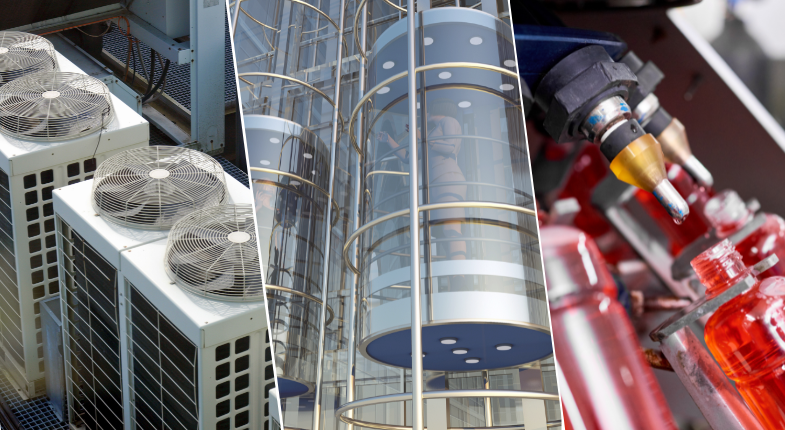 Blog relés de protección y control Equipos de climatización, ascensor panorámico y línea de producción industrial automatizada